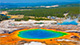 Yellowstone National Park is a nearly 3,500-sq.-mile wilderness recreation area atop a volcanic hot spot.